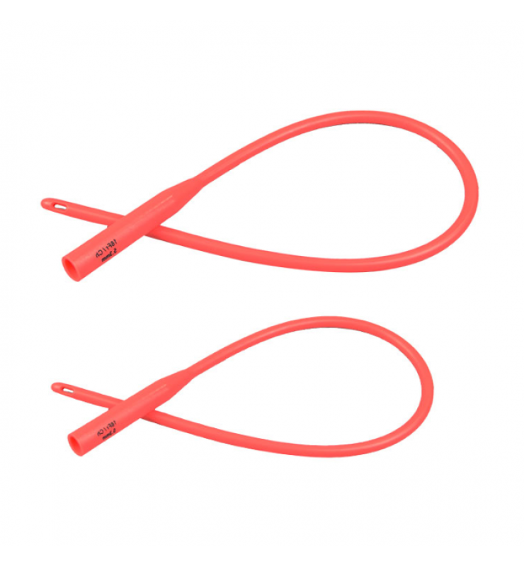 HS-C09 Urethral Catheter(Red Latex) 