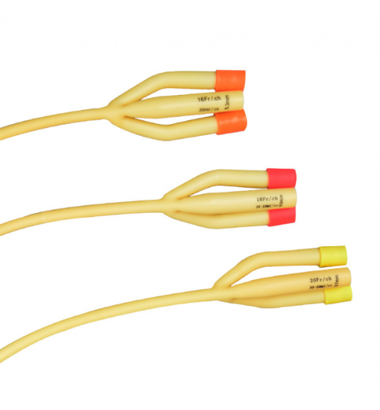 3-Way Double Balloons Foley Catheter