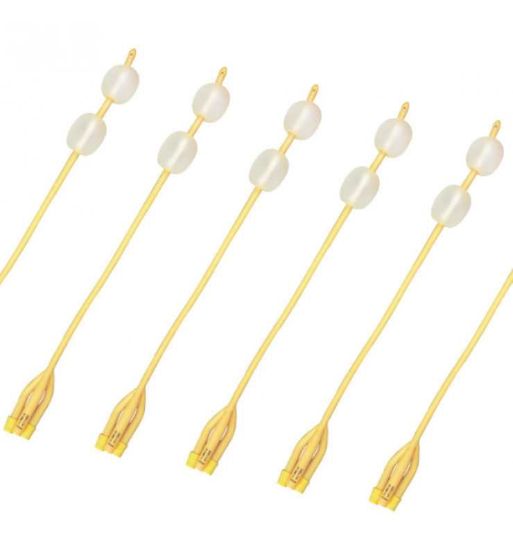 3-Way Double Balloons Foley Catheter