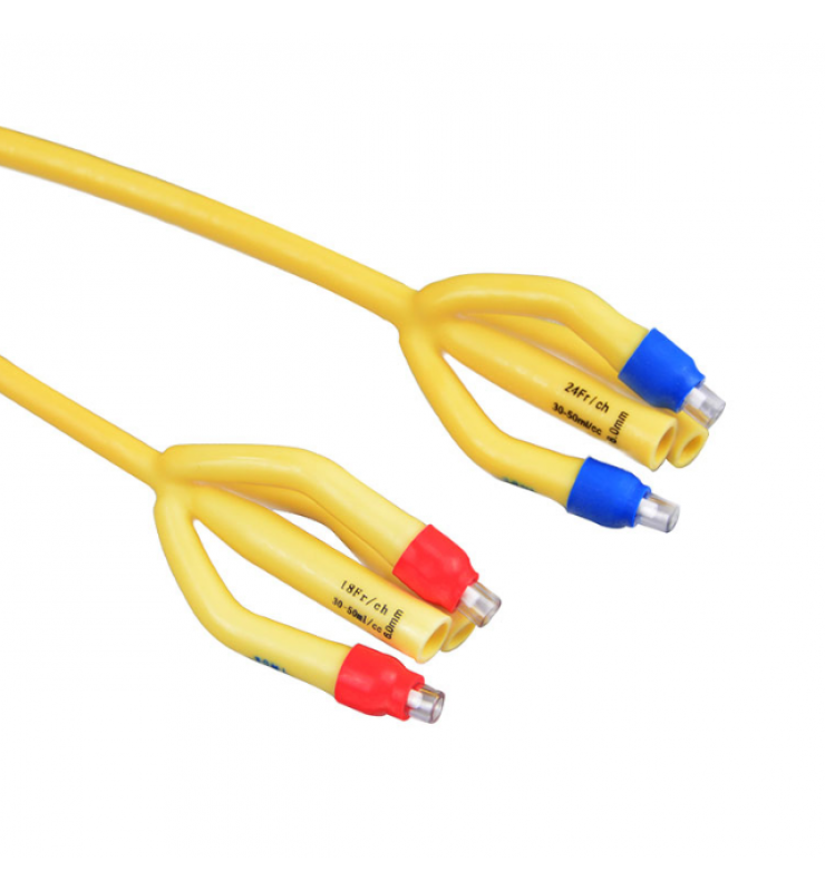4-way Double Balloons Foley Catheter