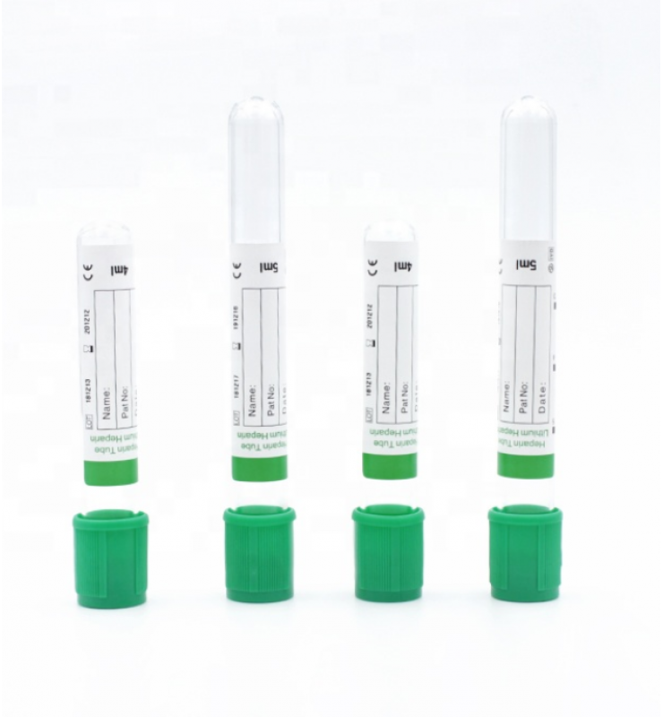 PET /glass heparin vacuum blood collection tube