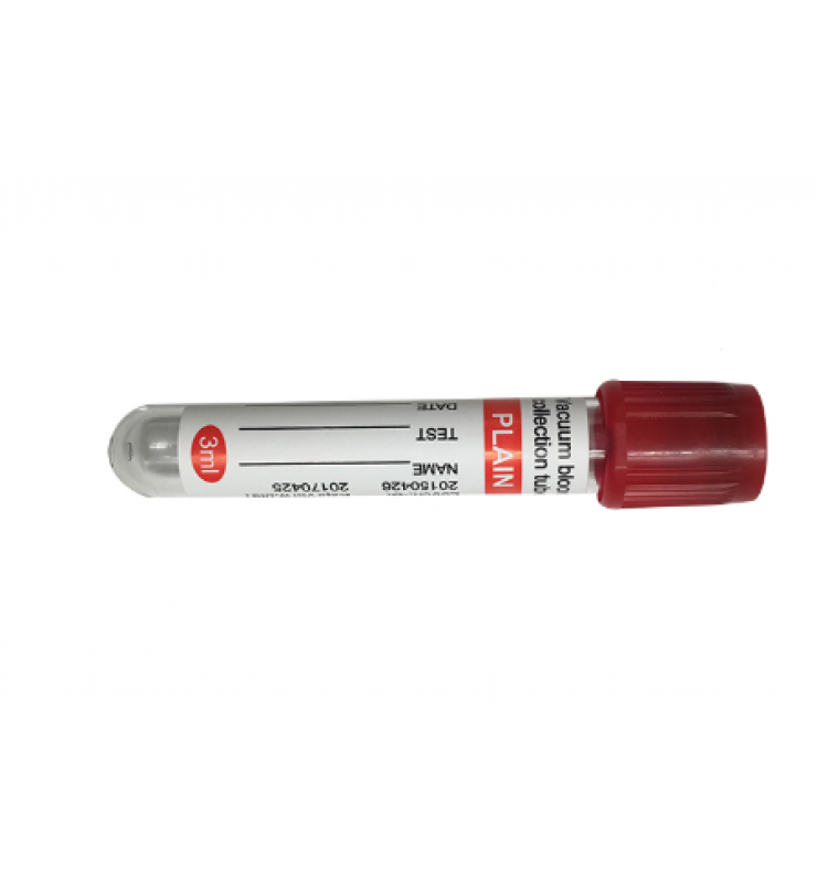 PET /Glass Vacuum Blood Collection Plain Tube
